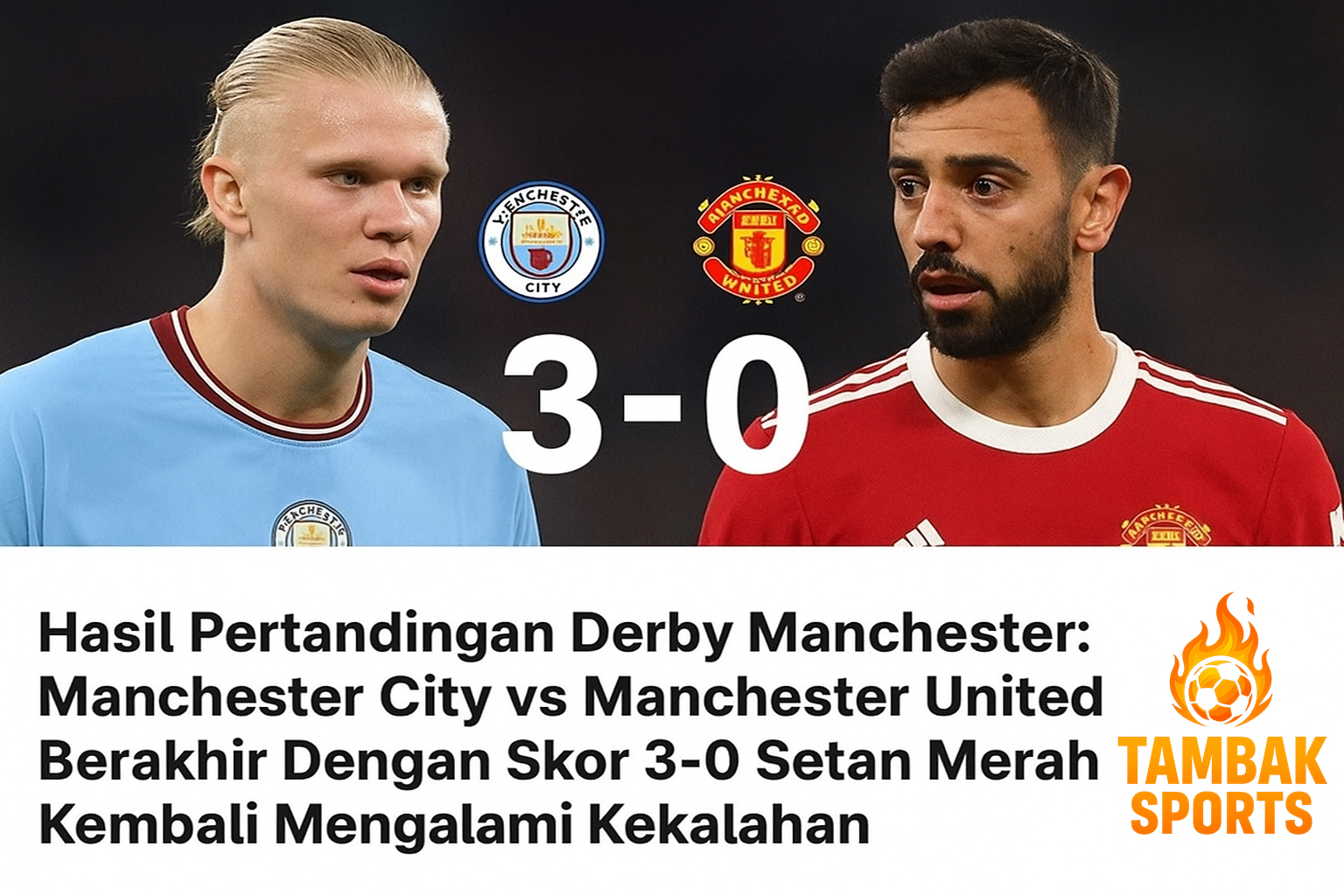 Man City vs Man United Hasil Skor Akhir Pertandingan: Setan Merah Kembali Mengalami Kekalahan