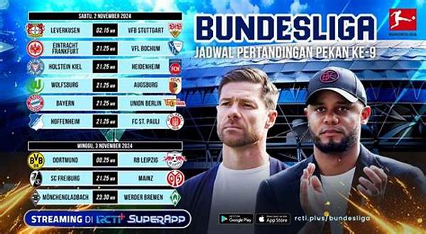Jadwal Pertandingan Bundesliga Pekan Ini Dan Klasemen Sementara Terbaru